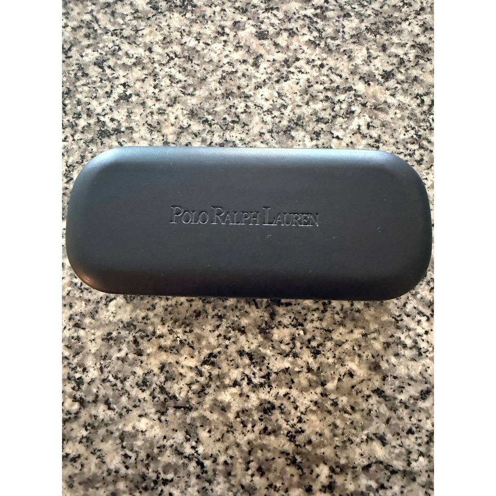 Polo Ralph Lauren Eyeglass Case Unisex OS Black Excellent Hard Shell PRC-HB-09